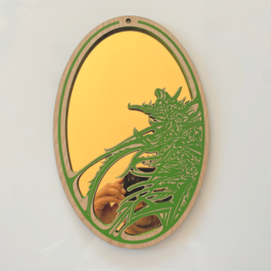 420 Gold and Green Mirror