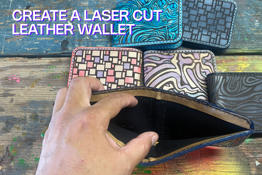 Laser Cut Leather Wallet Create your own wallet with this template