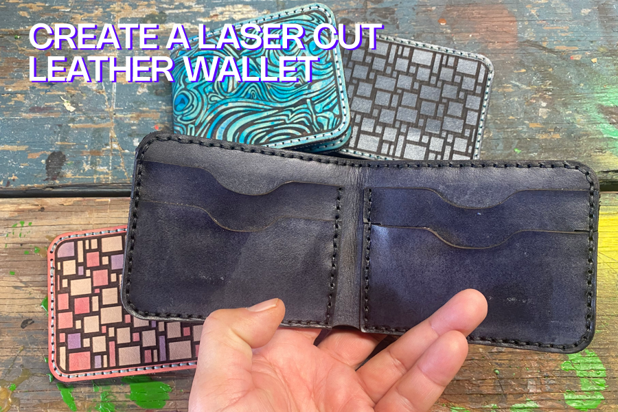 Crafting a laser cut leather wallet